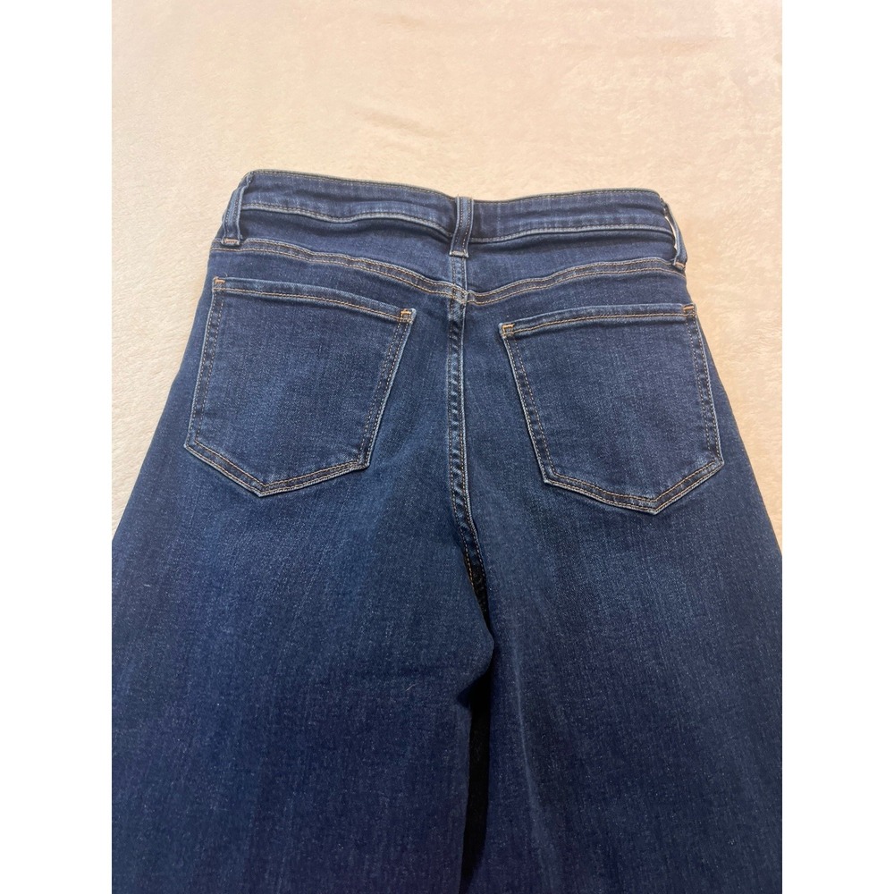 QUINCE Bella Stretch Wide Leg Jean Midnight Blue Women's Size 28 Inseam 30 - Picture 8 of 9
